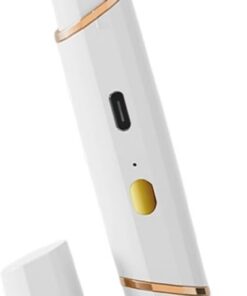 Recortadora de cejas eléctrica en miniatura portátil con doble USB recargable para aseo silencioso. Herramienta de belleza