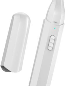 Recortador Eléctrico de Cejas USB Blanco en Abs para Mujer y Hombre | Diseño Ergonómico, Agarre Cómodo, Uso en Cuidado Facial, Apto para Vello Facial y Labial