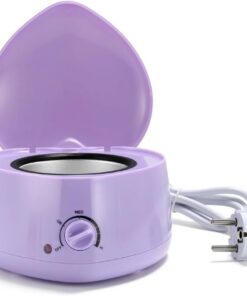 Mini calentador de cera para depilación de 200 ml, calentador de cera portátil con olla de silicona, calentamiento rápido, temperatura ajustable, adecuado para uso doméstico, bikini y depilación
