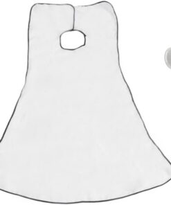 Delantal para hombre para recortar barba, babero para hombre, estilo afeitado, recorta tu barba en minutos sin ensuciar, color blanco
