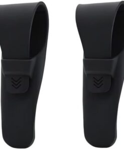 2 fundas protectoras de silicona para afeitadora portátil, impermeables, para afeitadora manual, herramientas para evitar arañazos (color negro)
