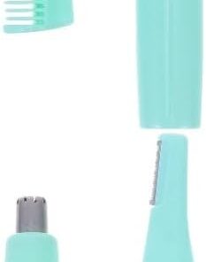 VALICLUD 2 Piezas afeitadora recortadora de cejas afeitadora electrica para cejas maquinilla de afeitar recortador de cejas multiusos depilador de cejas cortador de pelo AbS Verde