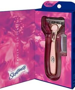Skintimate Maquinilla de afeitar, sistema de 4 cuchillas con aloe & vit E (1 mango y 2 recambios incluidos) (1 mango y 2 recargas)