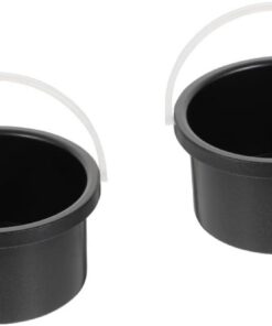Healeved 2piezas Contenedor De Para Derretir Cera Accesorio Práctico Para Calentador De Cera Para Casa y Salón Negro