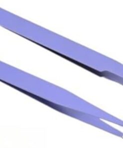 Paquete de 2 pinzas de depilación para manualidades, para álbumes de recortes, vinilo, pestañas electrónicas, color morado