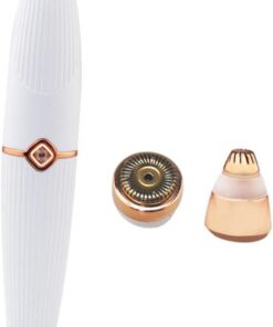 Depiladora Eléctrica Multifuncional para Mujer con Cabezal Intercambiable Recortadora de Cejas Pilador Facial Corporal Brazos Recargable USB Color Diseño Portátil y Duradero