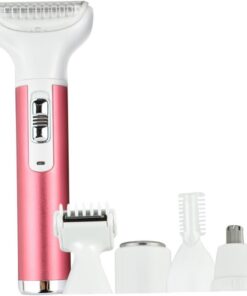 Recortador Facial Eléctrico de Doble Cabezal para Cejas y Nariz | Aleación de Aluminio y Abs, Uso en Axilas y Rostro, Afeitadora Inalámbrica con Cabezal de Peine