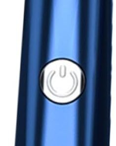 ULTECHNOVO Depiladora Eléctrica Material Pvc Azul Sistema de Corte Rotatorio y Diseño de Alta Velocidad para Recortar Vello de Nariz, Orejas y Bigote
