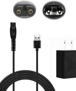 Cargador USB de 5 V 1 A compatible con maquinilla de afeitar Philips Norelco serie 3000 5000 7000 9000, cable de carga de repuesto para recortadora 2400 3600 3900 5400 7800 MG5910 MG7910 MG9510
