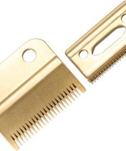 Cabezal de Recortadora Eléctrica Dorado para Hombre, 2 Piezas, Afilado y Resistente, Adecuado para Cabello Corto y Fino en Casa o Viaje
