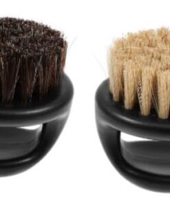 Healeved 4piezas Cepillo De Barba Para Hombres De Herramienta De Cuidado y Modelado Cerdas Naturales Para Mantener y Estilizar Bigotes Portátil y Fácil De Usar