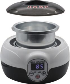ULTECHNOVO Kit de Calentador de Cera Individual Eléctrico para Depilación, Quemador de Cera Carcasa Abs y Pp, Adecuado para Tratamientos en Casa y Salón