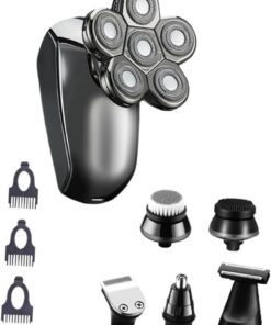 OUNONA Afeitadora Eléctrica Recargable con Seis Cuchillas Máquina de Afeitar para Hombre Recortadora Corporal y Facial Diseño Duradero
