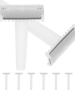 STOBAZA 10 Maquinillas de Afeitar Desechables para Mujer Cuchillas Dobles, Diseño de Plástico Blanco, Ideales para Depilación Corporal y Uso Diario