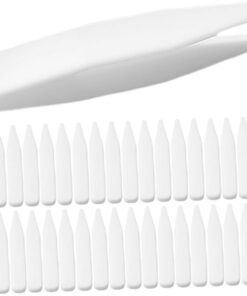 Healeved 100 Mini Pinzas De Plástico Para Lentes De Contacto Herramienta De Maquillaje De Belleza Pinzas Para Depilación De Párpados Dobles Herramientas Manuales