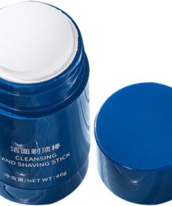 Ciieeo Crema de Afeitar en Barra para Hombres Suavizante de Barba, Crema Hidratante y Limpiadora para Afeitado Manual y Cuidado Diario en Viaje