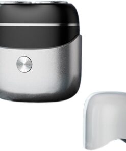 afeitadora de bolsillo, afeitadora giratoria Afeitadora facial pequeña con | Afeitadora magnética para hombres compacta a prueba de agua recargable para la rutina de cuidado diario