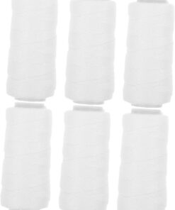 6 rollos Hilo de Algodón para Depilación Facial Cuerda para Depilar Vello Facial y Cejas y Duradero para Removedor de Pelo