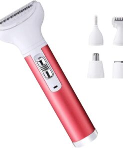 YARNOW Afeitadora Eléctrica Recortadora Facial para Mujer Batería de 400mah Cejas en Aleación de Aluminio y Acero Inoxidable, Adecuado para Nariz y Cejas