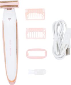 Healeved 2juegos Afeitadora Eléctrica Portátil Para Mujeres y Hombres Depilador Facial y Eliminación De Sin Para y Doméstico Remueve De Axilas Piernas y