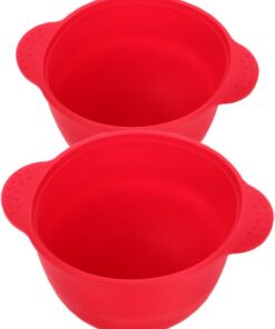 Revestimiento Aptos para Depilación de Silicona para Calentador de Cera 2 Piezas, Cuencos de 300ml Fáciles de Limpiar y Uso en Belleza y Viaje