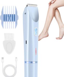 Máquina De Afeitar Eléctrica De Mujeres, Epilador Impermeable de Dos | Cabezales, Depiladora Eléctrica Para Mujeres De 400mAh, Para Zona Íntima, Cuerpo, Piernas, Axilas, Belleza, Viaje Y Cuidado