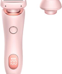Afeitadora eléctrica para mujer, cortador eléctrico para mujer, bikinis, piernas, axilas, pelo público, recargable, para uso en seco y húmedo