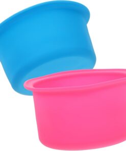 VALICLUD 2 Piezas Cuenco Calentador de Cera de Silicona Resistente al Calor para Depilación en Casa o Salón Olla Interior Antiadherente y Alta Resistencia a Temperaturas
