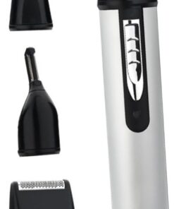 Happyyami Depiladora de Cejas Diseño Ergonómico Chasis de Aluminio y Fácil de Llevar Cortapelos Eléctrico para Nariz y Orejas