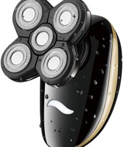 1 juego Maquinilla de Afeitar Eléctrica Recargable Afeitadora Lavable para Hombre Máquina de Afeitar Húmeda y Seca Cabezas Flotantes Inteligentes