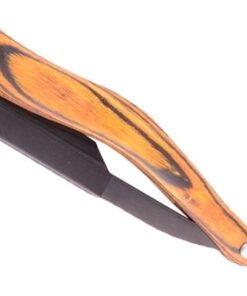 GANAZONO Maquinilla de Afeitar Manual Plegable de Acero Inoxidable con Mango de Madera para Barba y Afeitado Preciso Portátil y Resistente para Hombres Casa y Viaje