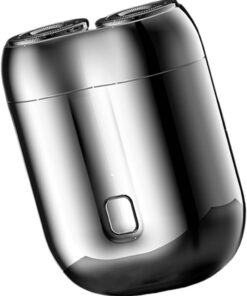 Afeitadora de bolsillo recargable de doble cabeza, afeitadora eléctrica portátil USB eléctrica para hombres, tamaño de bolsillo