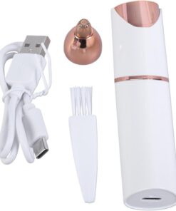 Dispositivo eléctrico de depilación para mujeres, removedor de vello facial, solución rápida y segura para la cara de melocotón