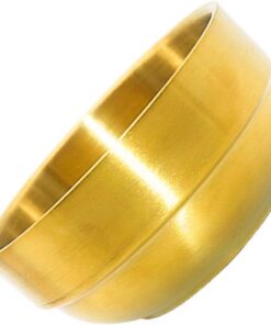 OUNONA Taza para Afeitar Barba y Jabón Facial 1 Unidad Tamaño Mediano Acero Inoxidable Dorado para Cuidado Personal Uso Diario Cuenco Estable para Espuma de Afeitado Hombres
