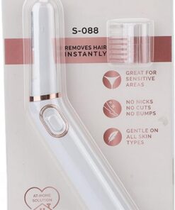 Maquinilla de afeitar de bikini, afeitadora eléctrica de bikini con luz LED, uso en seco, recortadora de bikini portátil para mujeres, peluquero personal para afeitado íntimo de damas