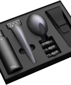 Afeitadora manual para hombres, kit de afeitado manual, afeitadora manual | portátil, afeitadora manual lavable, juego manual para hombres, afeitadora manual de viaje, juego de afeitado portátil para