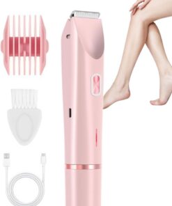 Afeitadora Eléctrica para Mujeres | Epilador De Depilación Con | Cabezales Dobles - Máquinas de Afeitar Eléctricas para Mujeres para Afeitar 400mAh - Para Piel Púbica Piernas Belleza Íntima