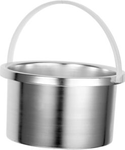 Recipiente Plata Derretidor Aluminio de Interior para 500ml de Cera | Pieza de Repuesto para Calentador, Uso Máquinas de Depilación, Fácil de Limpiar y Cambiar
