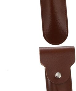 Healeved 2 Piezas Funda De Maquinilla De Afeitar Maquinillas De Afeitar Mascota Afeitadora De Viaje Funda Protectora Para Maquinilla De Afeitar Bolsa De Transporte Para Afeitadora Pu Brown