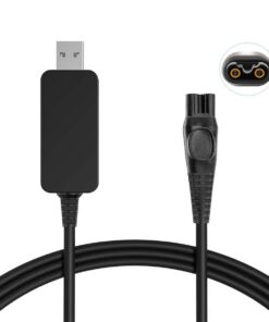 Cable de carga USB de 8 V para afeitadora, afeitadora eléctrica, cable de carga compatible con Philips Norelco OneBlade HQ850 QP2530 QP2630/70