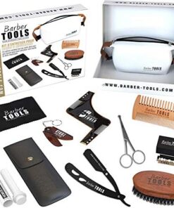 ✮ BARBER TOOLS ✮ Kit/Set/Estuche de arreglo y cuidado de la barba y afeitarse