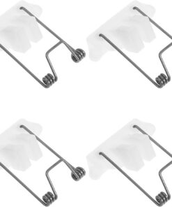MAGICLULU Piezas de reparación para recortadoras eléctricas, 4 piezas de resorte y guía en plástico blanco, fijación para uso en casa