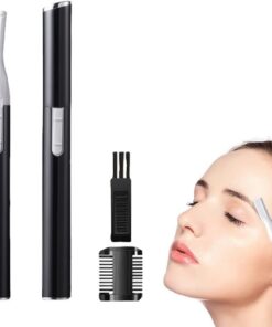 Recortadora de cejas eléctrica portátil para mujer, afeitadora de cejas eléctrica, duradera, para cejas, cara, mejillas, labios, pelusas de melocotón