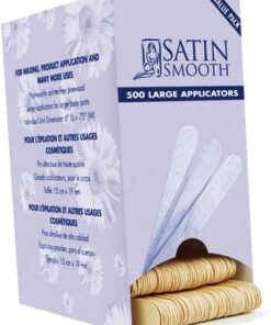 Satin Smooth Aplicadores grandes de depilación para brazos, axilas, piernas, pecho y espalda, 500 unidades