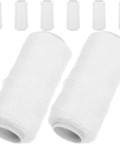 Ciieeo Hilo de Algodón para Depiladora Facial y Corporal, 8 Bobinas en Color Claro, Portátil Ajuste Preciso para Uso en Casa y Viaje