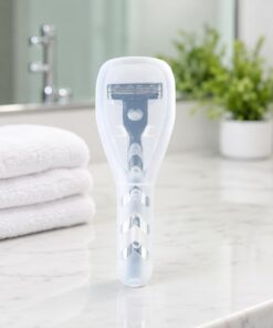 1 funda protectora de maquinilla de afeitar portátil transparente de viaje, contenedor de plástico para afeitadora para hombres, caja de almacenamiento para afeitadora eléctrica, organizador protector