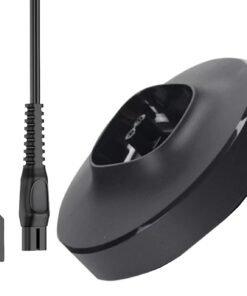 Base de alimentación mejorada para afeitadoras que cubren las series XP9200 y S9000 con tecnología de ajuste seguro, base de afeitadora negra mate