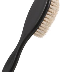 Cepillo para Vello Facial para Hombres de Cerdas Abs Negro | Cuidado del Cabello Facial, Diseño Único y Llamativo, para Viajes y Negocios