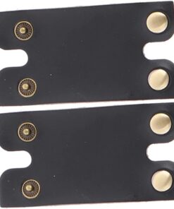 2 Fundas Protectoras para Cabezal de Afeitadora, Cuero Sintético y Hierro, Negras, Protegen la Afeitadora Manual y Prolongan Su Vida Útil