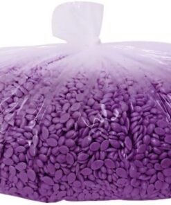 Waxness - Perlas de cera dura de color ciruela, 10 kg, sin tiras, profesional, tamaño a granel, para cara y cuerpo, uso en salón – Fabricado en Italia
